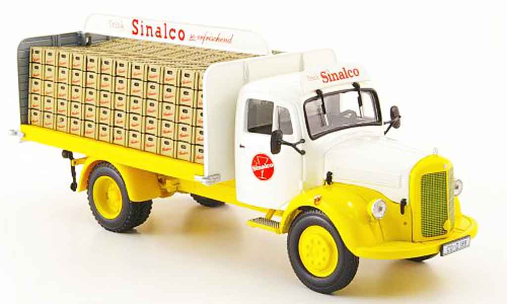 Mercedes L3500 1/43 Minichamps Getrankepritsche Sinalco 1956 modellino in miniatura