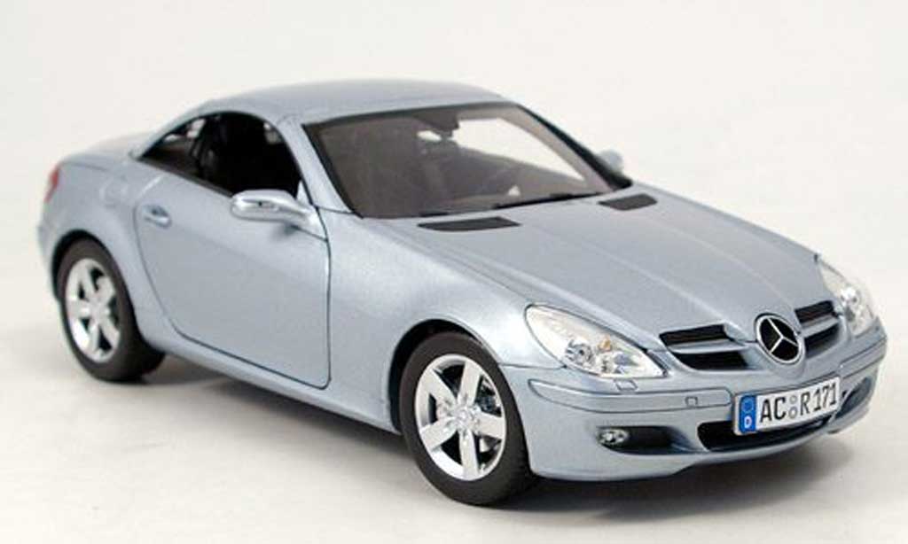 Mercedes Classe SLK 1/18 Minichamps grigioblu 2004 modellino in miniatura