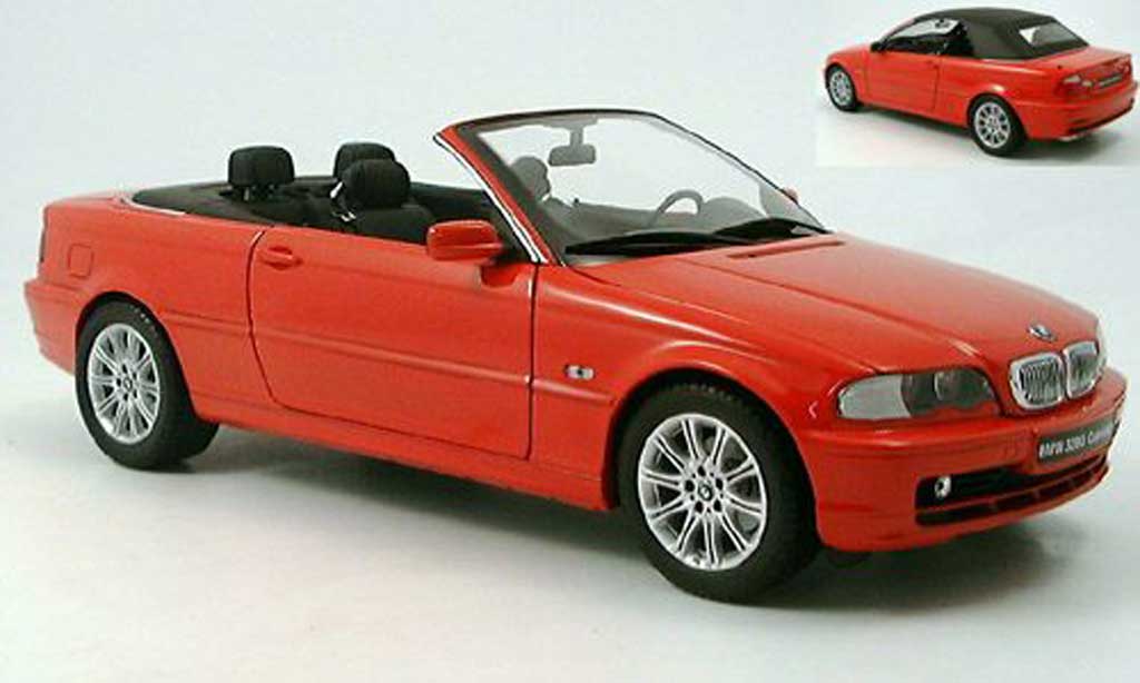 Bmw 328 E46 1/18 Kyosho E46 ci cabriolet rosso modellino in miniatura