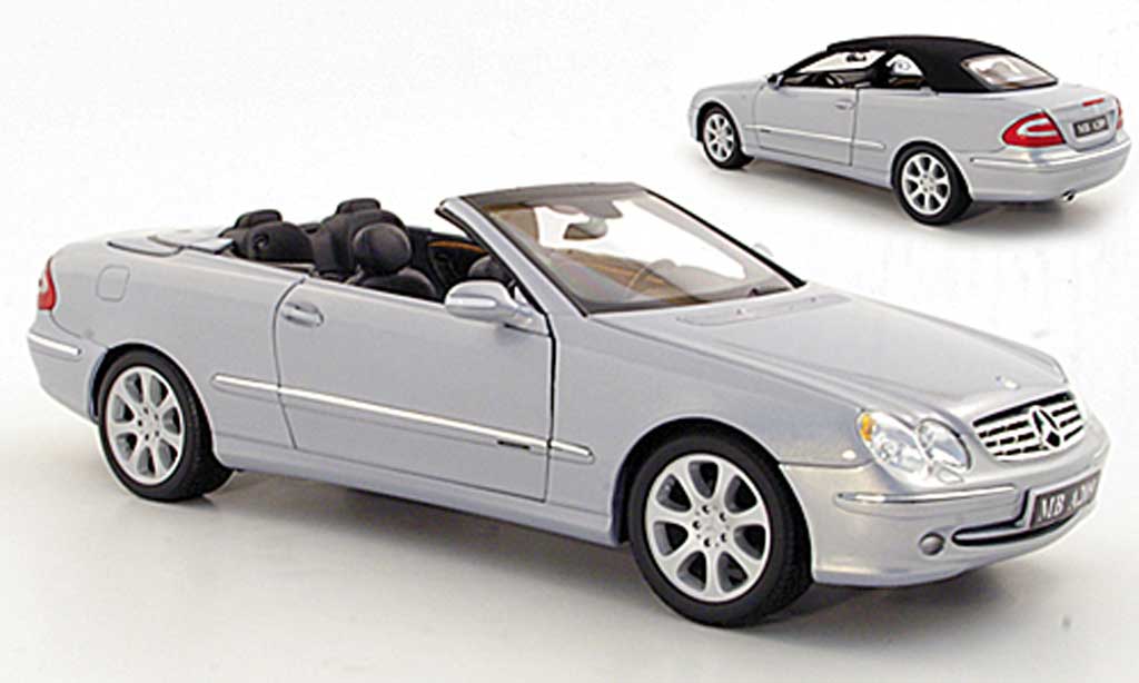 Mercedes Classe CL 1/18 Kyosho K Cabriolet grigio metallisee 2003 modellino in miniatura