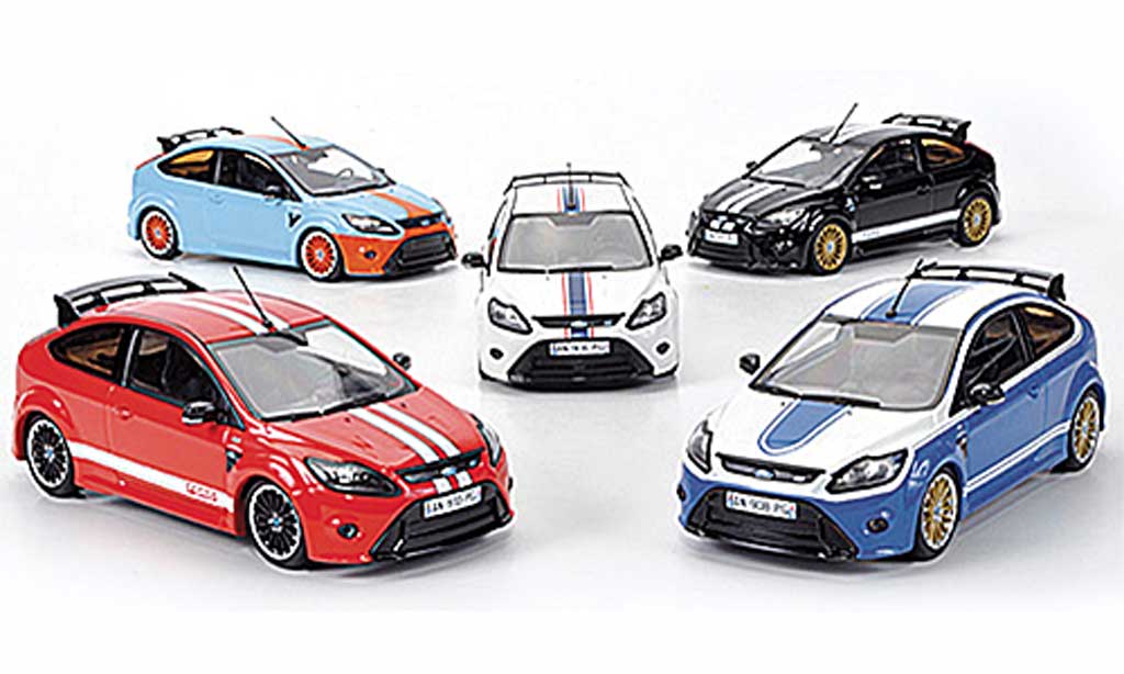 Ford Focus RS Le Mans 1/43 Minichamps RS Le Mans 5er-Set: Edition nero / rosso / blu / blu / bianco Sondermodelle MCW 2010 modellino in miniatura