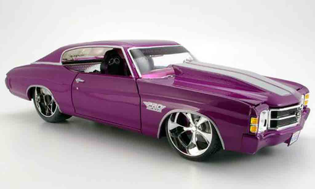 Chevrolet Chevelle 1971 1/18 Maisto 1971 prorodz lila SS454 modellino in miniatura