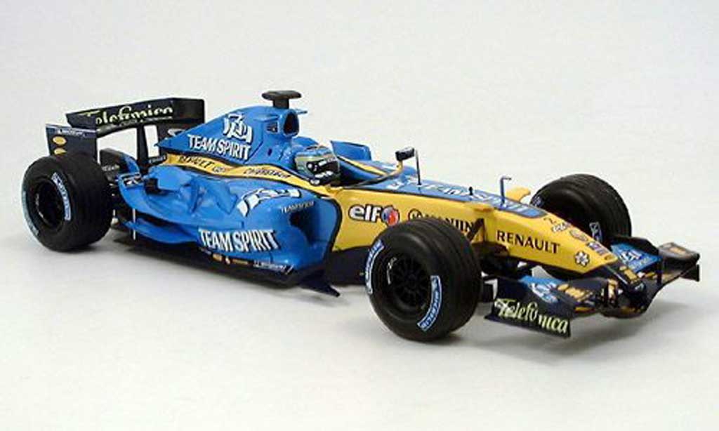 Renault F1 1/18 Hot Wheels r25 g.fisica 2006 modellino in miniatura