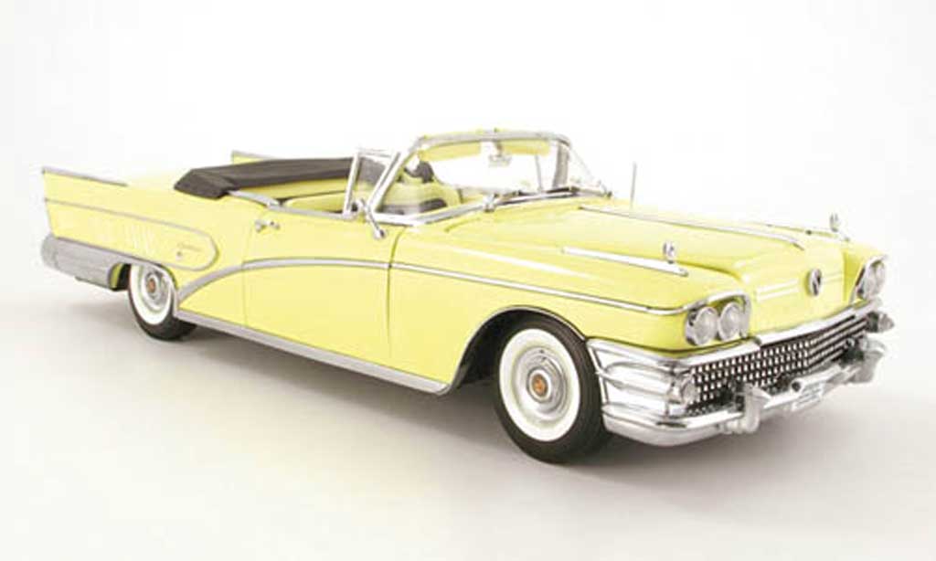 Buick Limited 1/18 Sun Star convertibile giallo 1958 modellino in miniatura