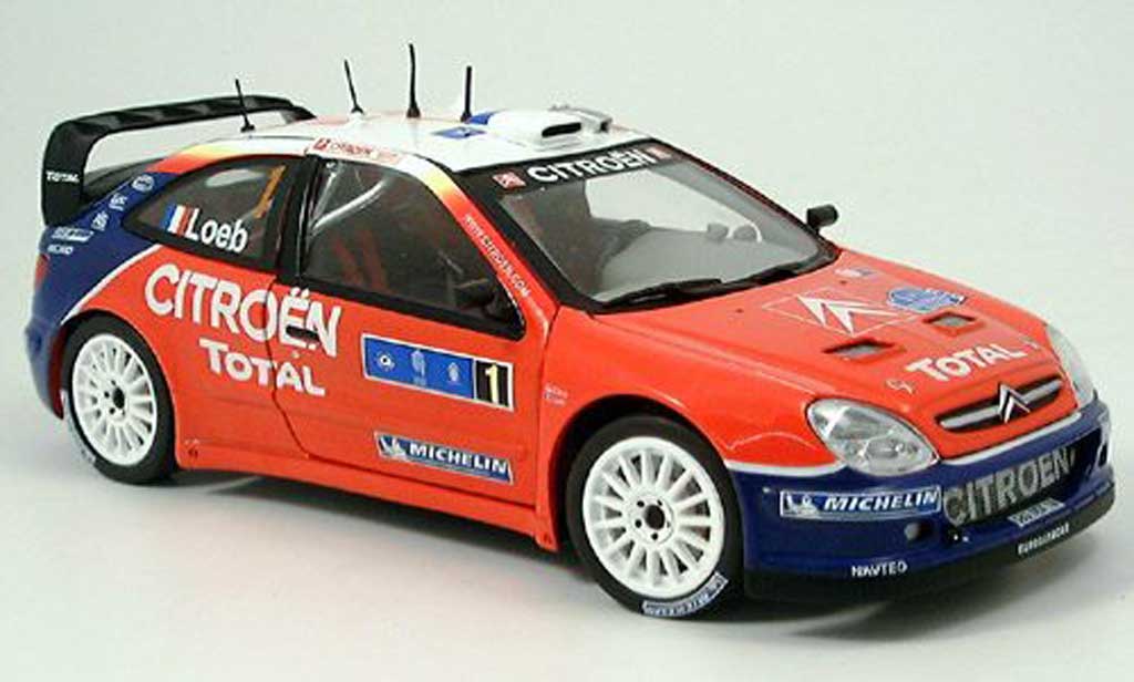 Citroen Xsara WRC 2005 1/18 Sun Star WRC 2005 no.1 total sieger tour de course modellino in miniatura