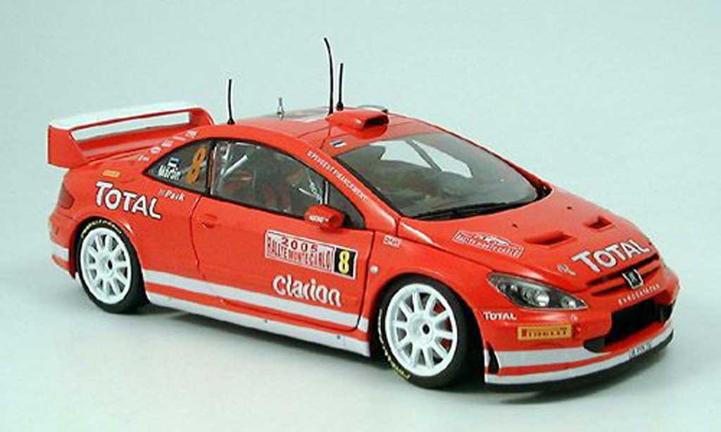 Peugeot 307 WRC 1/18 Sun Star WRC no.8 toatl martin rallye monte carlo 2005 modellino in miniatura