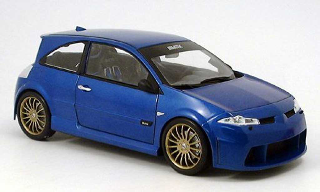 Renault Megane Vampire 1/18 Norev Vampire rstuning blu modellino in miniatura