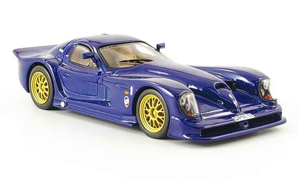 Panoz Esperante 1/43 IXO GTR blu modellino in miniatura