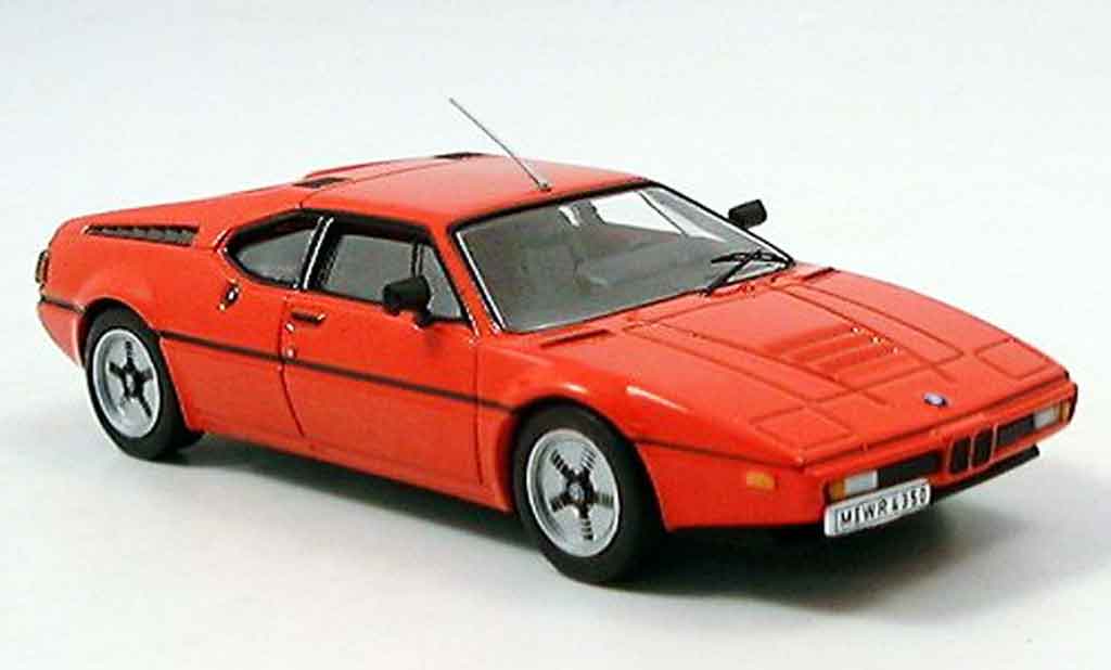 Bmw M1 1978 1/43 IXO 1978 rosso modellino in miniatura