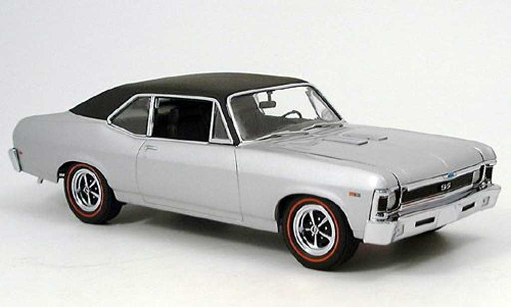 Chevrolet Nova 1969 1/18 GMP 1969 396 ss grigio clair metallized modellino in miniatura