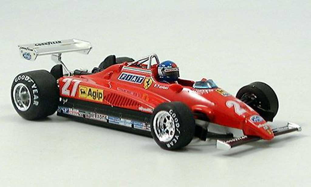 Ferrari 126 1982 1/43 Brumm 1982 C2 No.27 Tambay GP Monza mit Pilot modellino in miniatura