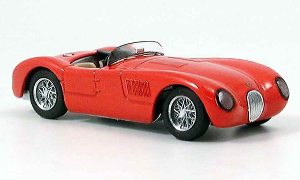 Jaguar C-Type 1/43 Brumm stradale rosso modellino in miniatura