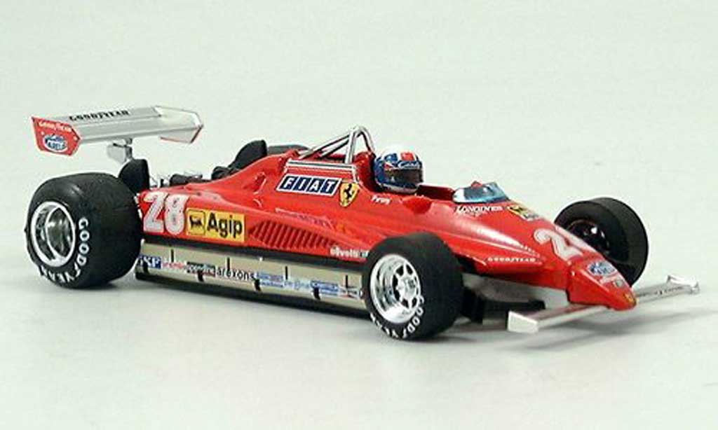 Ferrari 126 1982 1/43 Brumm 1982 C2 No.28 D.Pironi GP San Marino avec Pilot modellino in miniatura