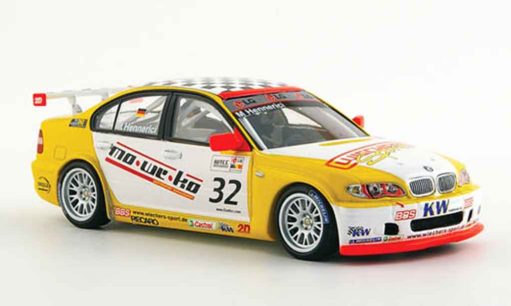Bmw 320 E46 1/43 Minichamps E46 i WTCC M.Hennerici 2005 modellino in miniatura