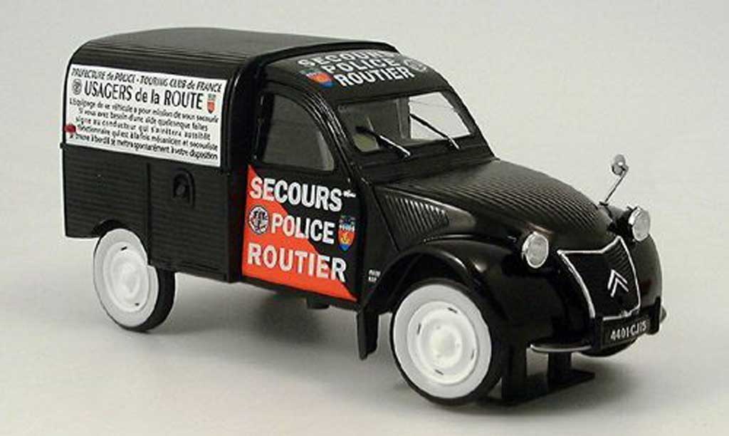 Citroen 2CV 1/43 Norev Boite Secours routier police (F) modellino in miniatura