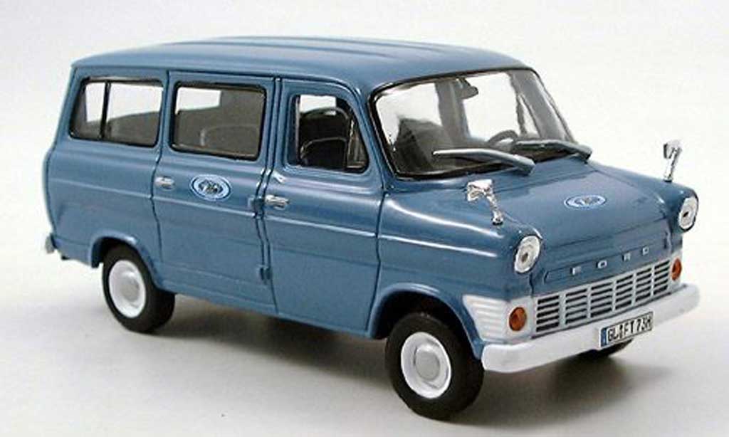 Ford Transit 1/43 Norev Bus blu 1969 modellino in miniatura