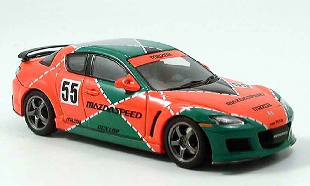Mazda RX8 1/43 Autoart Speed RX 8 Le Mans livery grun orange modellino in miniatura
