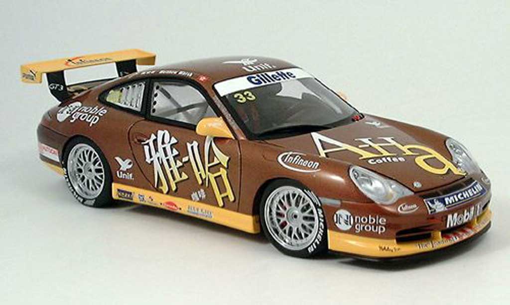 Porsche 996 GT3 1/18 Autoart GT3 R marsh no.1 asian carrera cup 2004 modellino in miniatura