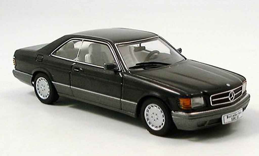 Mercedes 500 SEC 1/43 Autoart SEC SEC (W126) Coupe nero modellino in miniatura