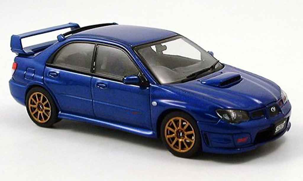 Subaru Impreza WRX 1/43 Autoart STI WRX blu 2006 modellino in miniatura