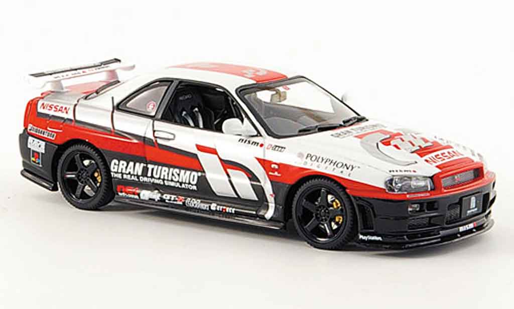 Nissan Skyline R34 1/43 Autoart R34 Gran Turismo 2002 modellino in miniatura