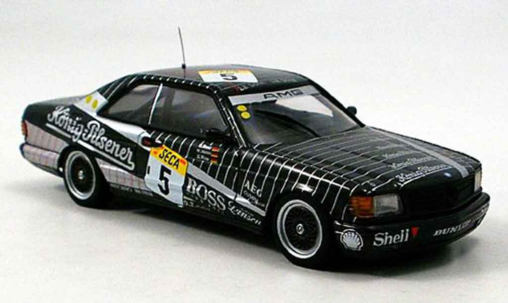 Mercedes 500 SEC 1/43 Autoart SEC SEC AMG No.5 24h Spa 1989 modellino in miniatura