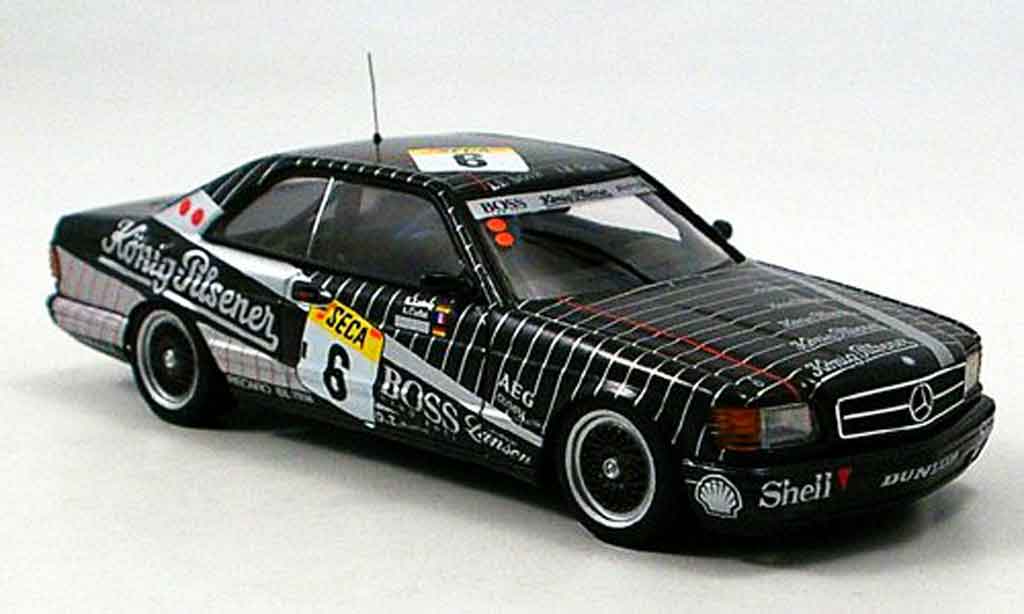 Mercedes 500 SEC 1/43 Autoart SEC SEC (W126) No.6 AMG 24h Spa 1989 modellino in miniatura
