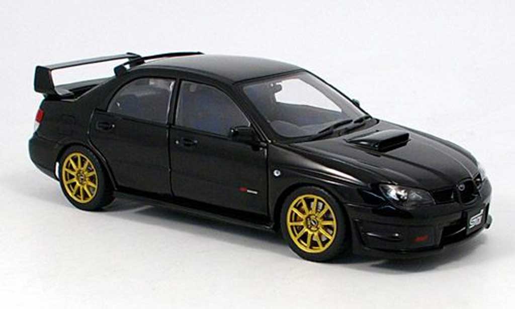 Subaru Impreza WRX 1/18 Autoart STI WRX nero 2006 modellino in miniatura
