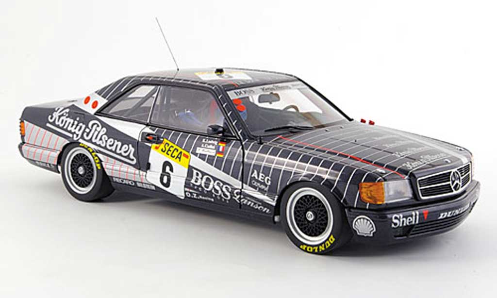 Mercedes 500 SEC 1/18 Autoart SEC (w126) amg no.6 24h spa 1989 modellino in miniatura