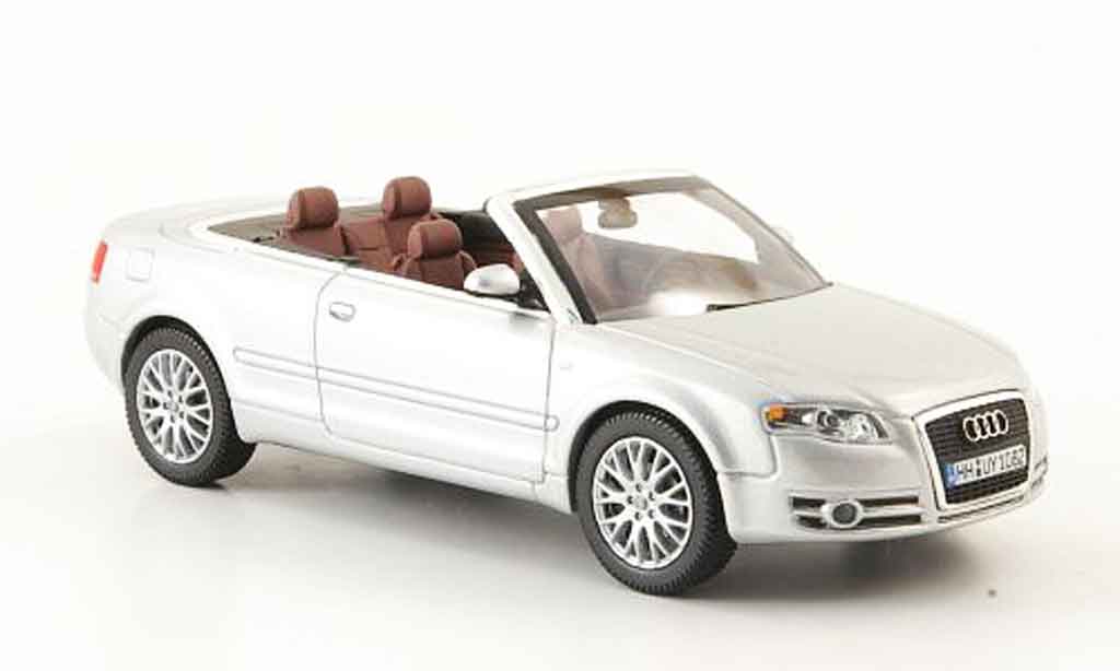 Audi A4 cabriolet 1/43 Norev cabriolet grigio metallisee 2006 modellino in miniatura