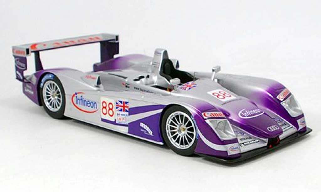 Audi R8 Le Mans 1/18 Spark Le Mans 2004 modellino in miniatura