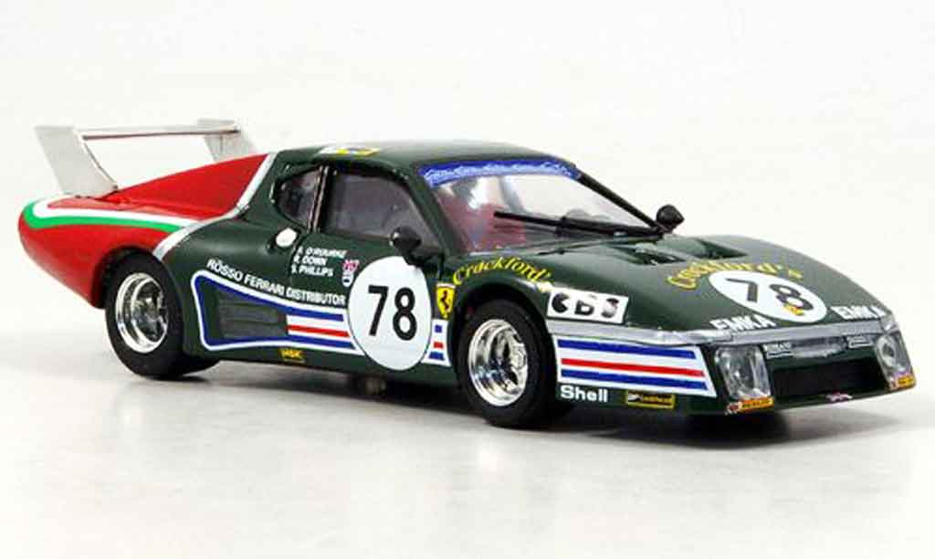 Ferrari 512 BB 1/43 Brumm BB no.78 oerourke le mans 1980 modellino in miniatura