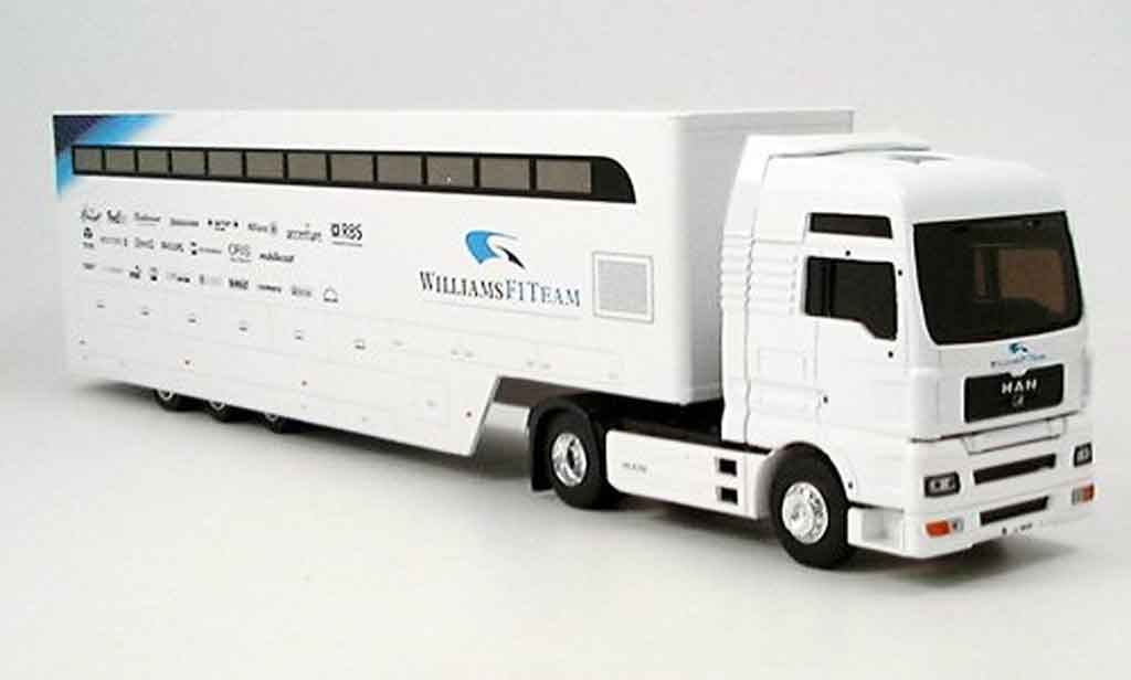 Bmw F1 2006 1/43 Eligor 2006 MAN TG XXL Renntransporter Williams modellino in miniatura