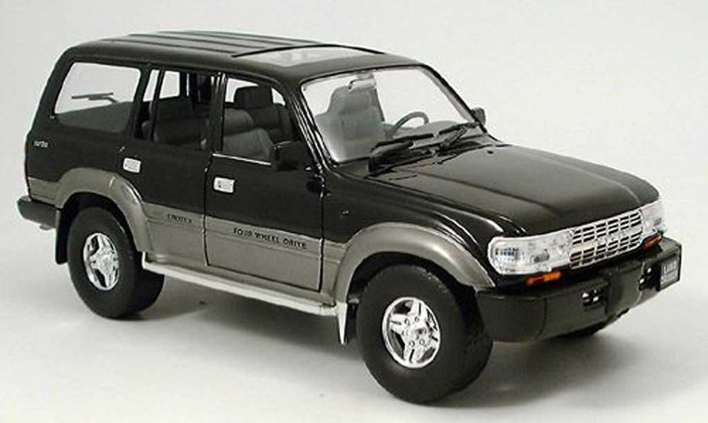 Toyota Land Cruiser 1/18 Yat Ming nero 1992 modellino in miniatura