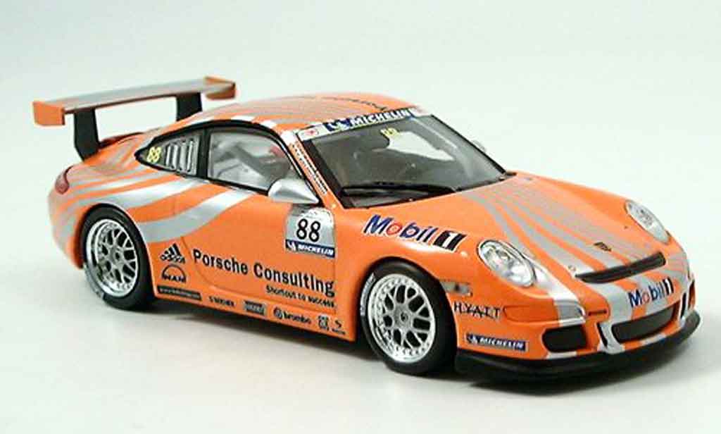 Porsche 997 GT3 CUP 1/43 Minichamps GT3 Cup Racing No.88 orange modellino in miniatura