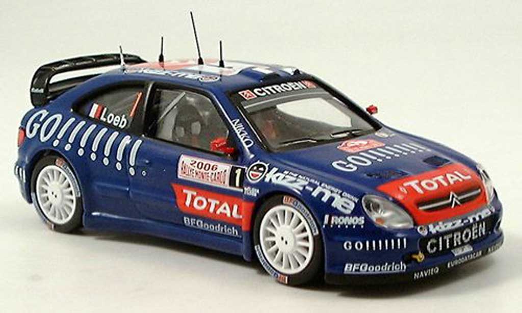 Citroen Xsara WRC 2006 1/43 IXO WRC 2006 No.1 Loeb modellino in miniatura