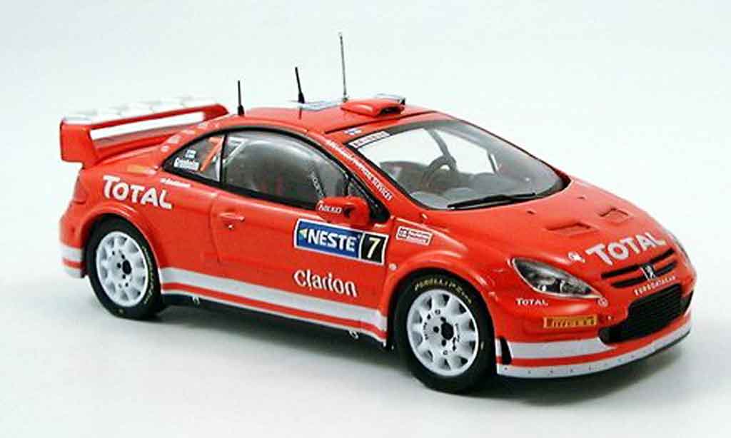 Peugeot 307 WRC 1/43 IXO WRC no.7 gronholm sieger rallye finnland 2005 modellino in miniatura