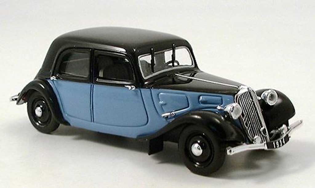 Citroen Traction 11 1/43 Norev 11 AL nero-grigio 1935 modellino in miniatura