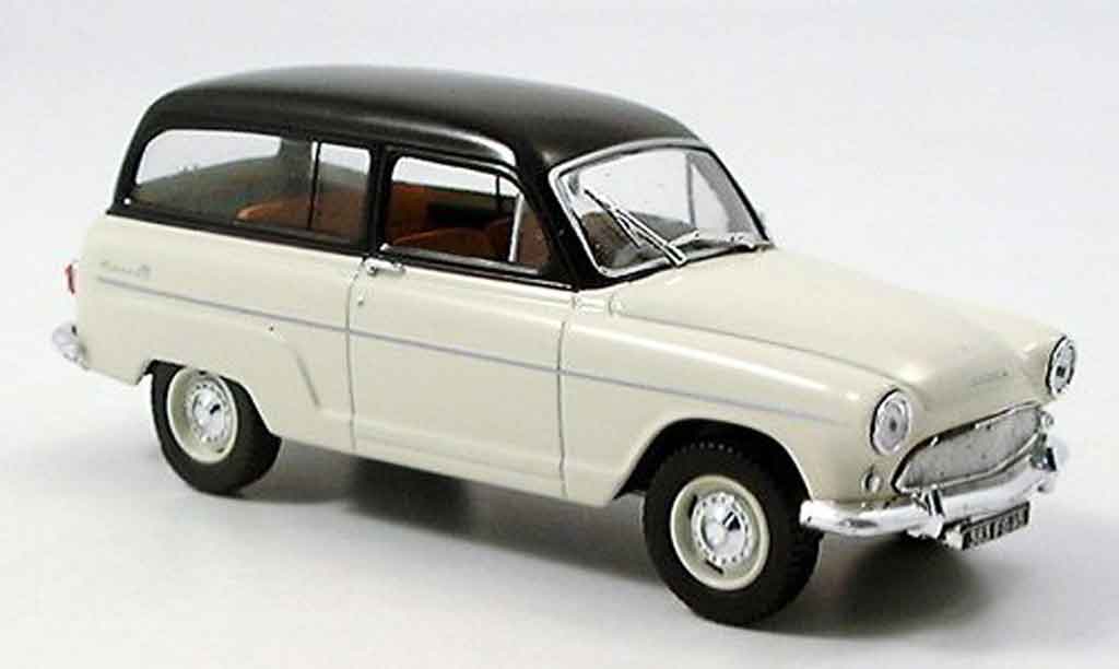 Simca P 60 1/43 Norev ranch beige nero modellino in miniatura