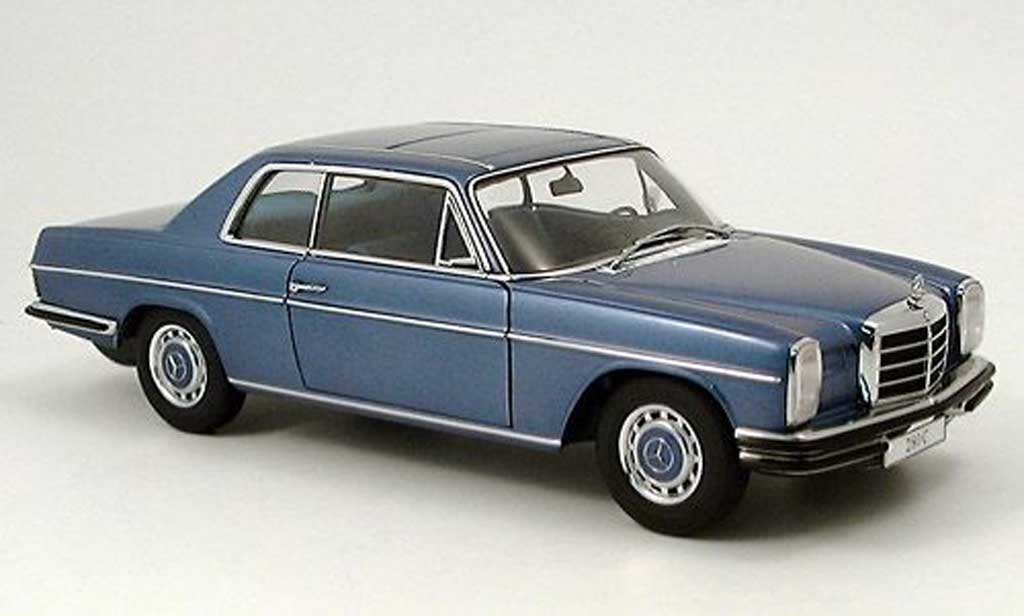 Mercedes 280 1968 1/18 Autoart 1968 c strichachter coupe blu modellino in miniatura