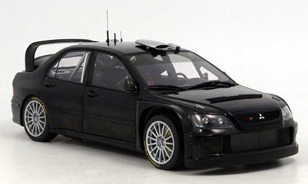 Mitsubishi Lancer Evolution IX 1/18 Autoart Evolution IX wrc nero plain body version 2005 modellino in miniatura