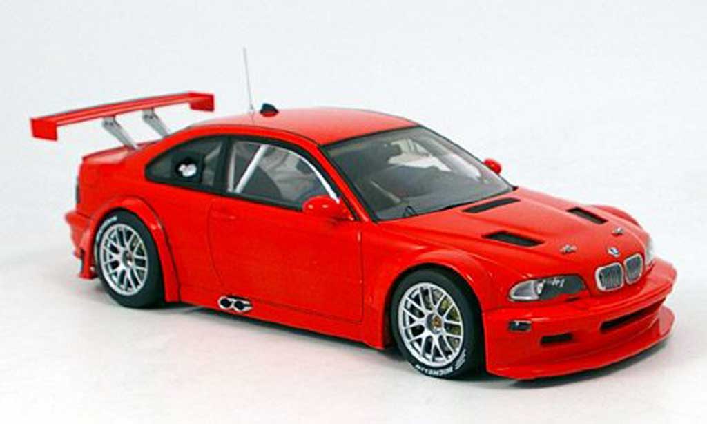 Bmw M3 E46 1/18 Autoart GTR E46 plain body version rosso nurburgring 2005 modellino in miniatura