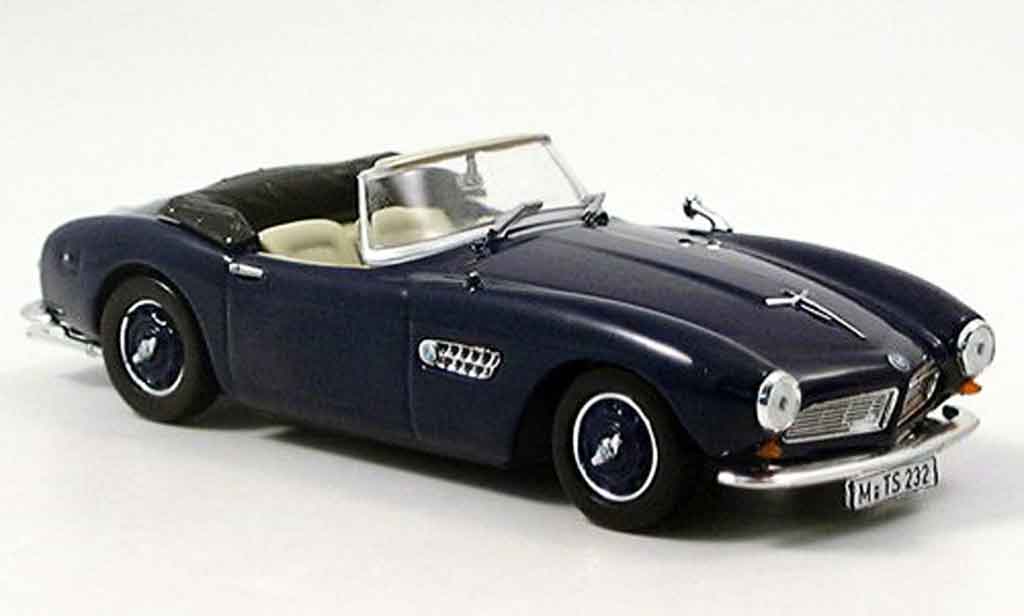 Bmw 507 1/43 Norev blu geoffnetes Verdeck 1956 modellino in miniatura