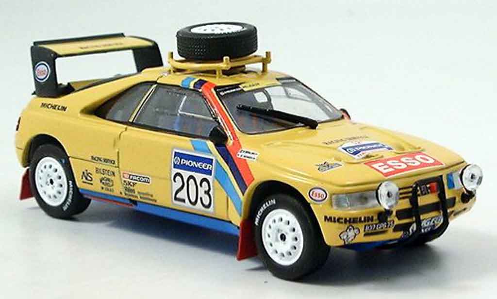 Peugeot 405 Turbo 16 1/43 Norev Turbo 16 no.203 rallye paris dakar 1990 modellino in miniatura