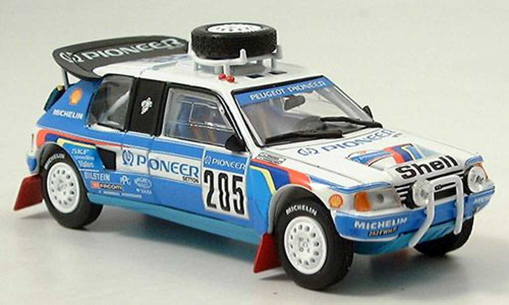 Peugeot 205 Turbo 16 1/43 Norev Turbo 16 Dakar 1988 T16 modellino in miniatura