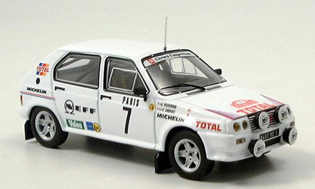 Citroen Visa 1/43 IXO 1000 No.7 Rallye Monte Carlo 1985 Andruet/Peuvergne modellino in miniatura