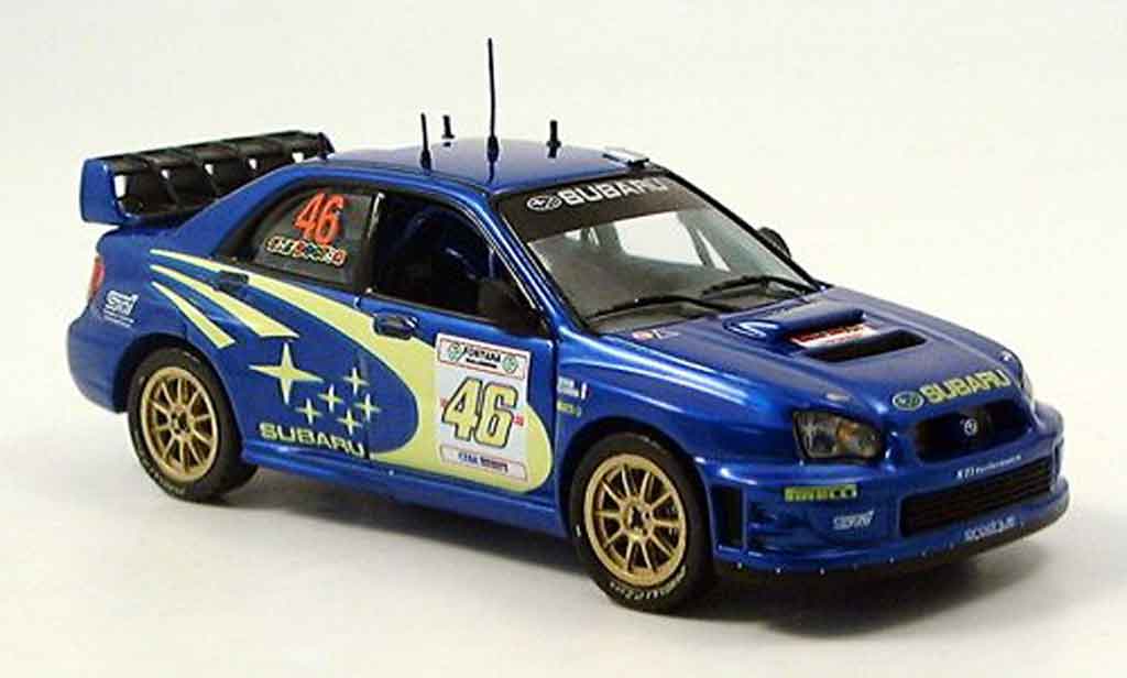 Subaru Impreza WRC 1/43 IXO WRC valentino ross rallye monza 2005 modellino in miniatura