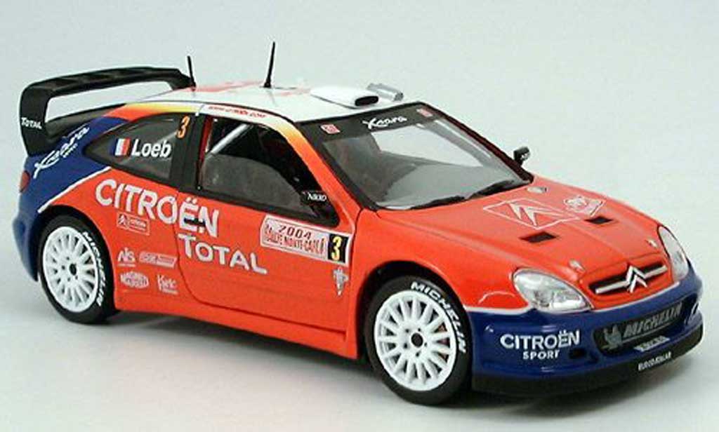 Citroen Xsara WRC 2004 1/18 Solido WRC 2004 no3 total rallye monte carlo 2004 sebastien loeb modellino in miniatura
