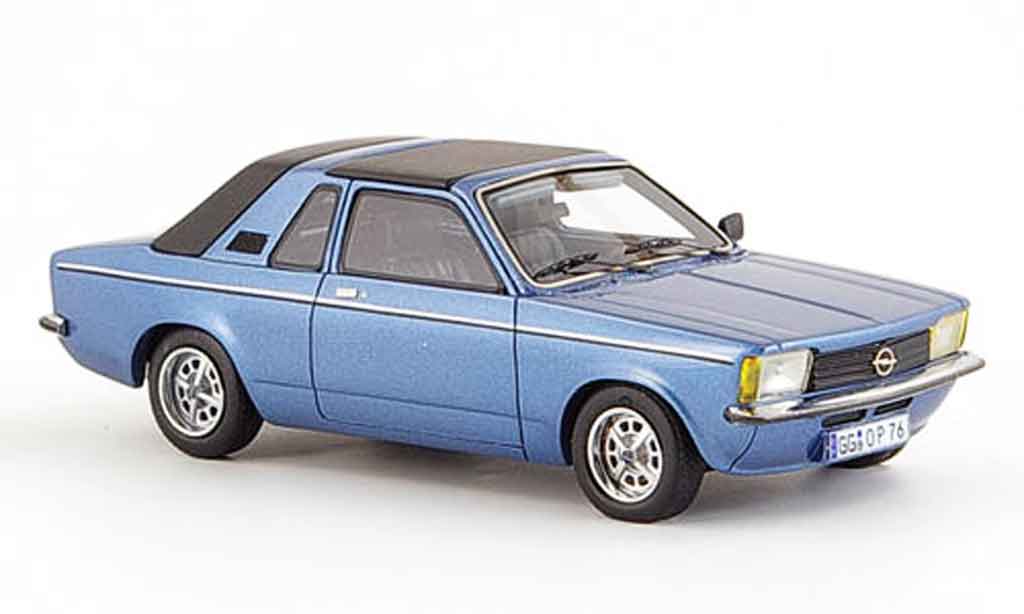 Opel Kadett C 1/43 Neo C aero blu geschlossen 1978 modellino in miniatura
