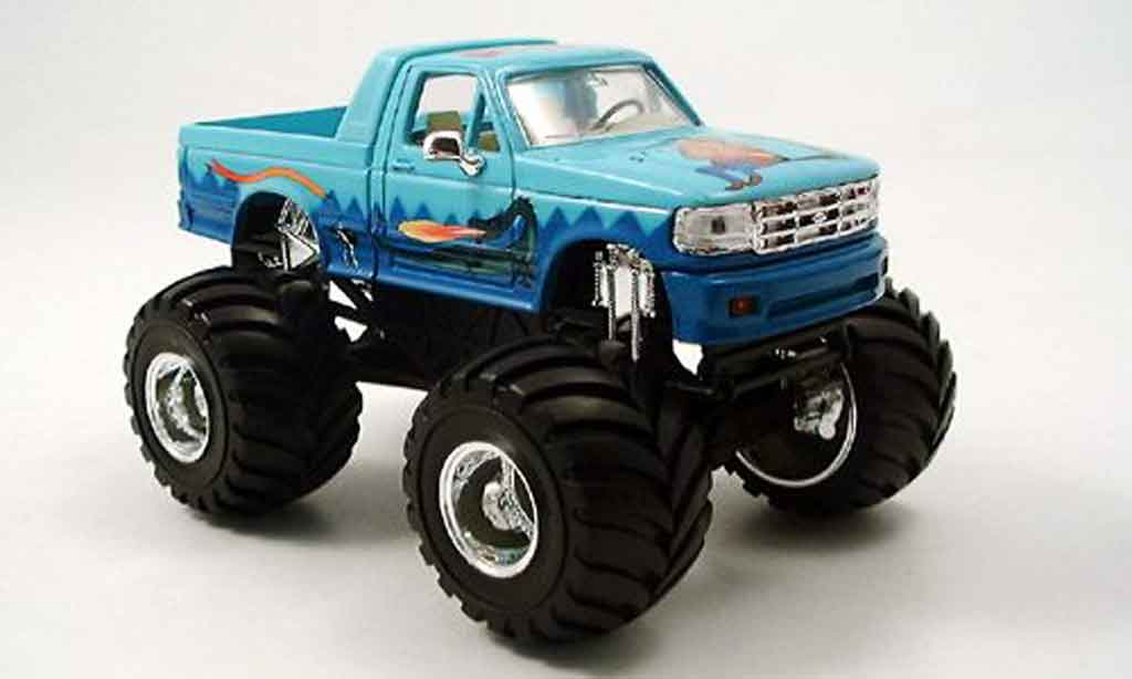 Ford F-150 1/43 Yat Ming F 150 Monster Truck blu 1995 modellino in miniatura